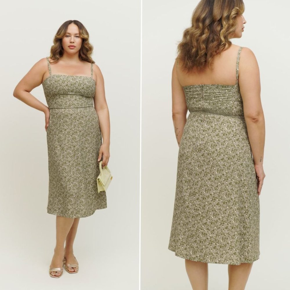 *NWT* REFORMATION Afternoon Midi Dress - Juniper Floral Print - Size 4